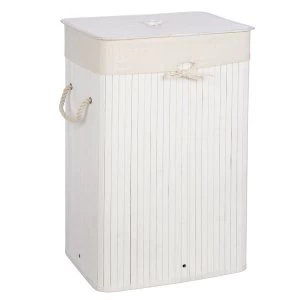 Image of Premier Housewares Kankyo Laundry Hamper Bamboo - White