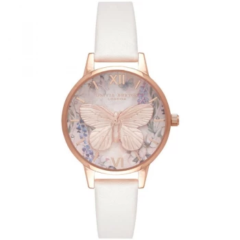 Image of Glasshouse Butterfly Vegan Blush & Rose Gold Watch
