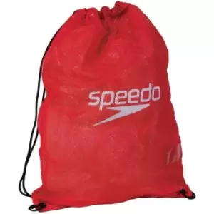Image of Speedo Wet Kit Mesh Drawstring Bag (One Size) (Red)