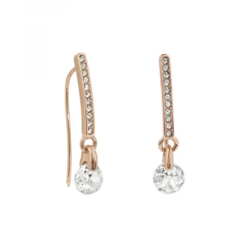 Image of Adore Linear Pave & CZ Earrings