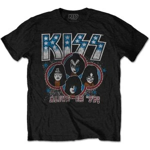 Image of KISS - Alive In '77 Unisex Medium T-Shirt - Black