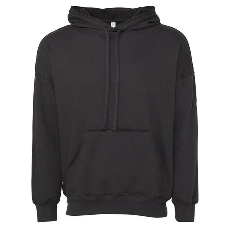 Image of Bella + Canvas Mens Plain Hoodie in Dark Grey Size: XS Dark Grey Male XS