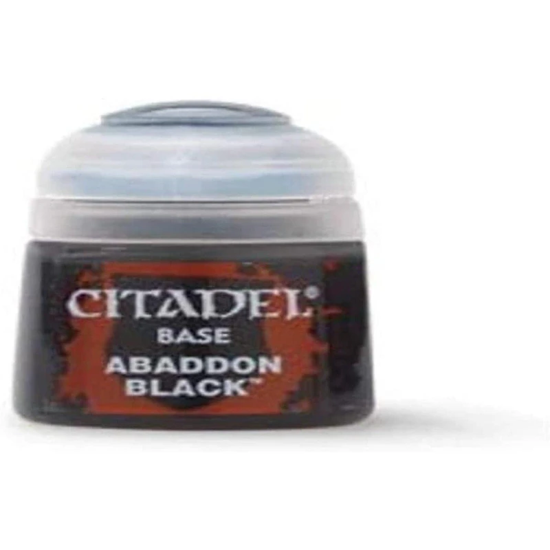 Image of Citadel Games Workshop Colour Base: Abaddon Black (12ml) Paint Multi
