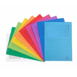 Image of Exacompta Forever Window Folder A4 8 Packs of 50 120g Assorted