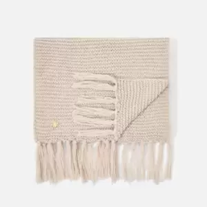 Image of Katie Loxton Womens Chunky Knitted Scarf - Light Taupe