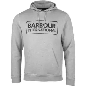 Image of Barbour International Pop Over Hoodie - Grey