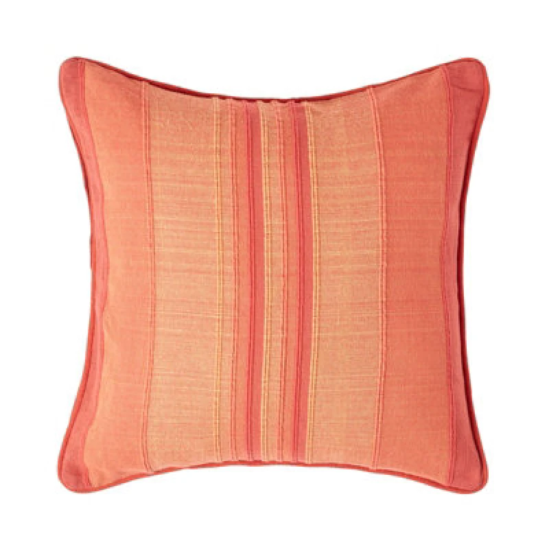 Image of Homescapes Cotton Striped Terracotta Cushion Cover Morocco , 60 X 60 Cm