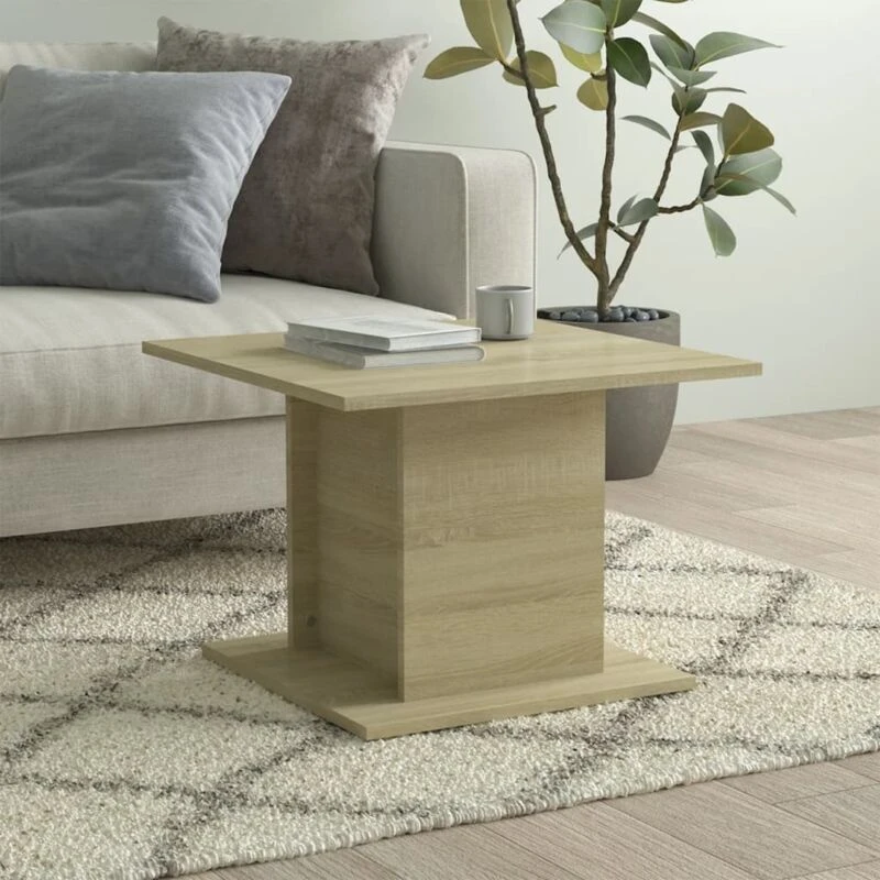 Image of VIDAXL Coffee Table Sonoma Oak 55.5x55.5x40cm Engineered Wood vidaXL 8720286836415