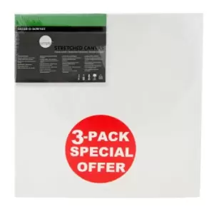 Image of Daler Rowney Simply Canvas Pack of 3 - 40 x 40cm / 16 x 16"