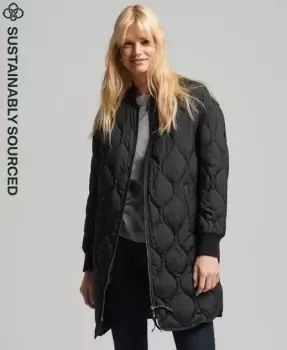 Image of Superdry Studios Longline Quilted Coat