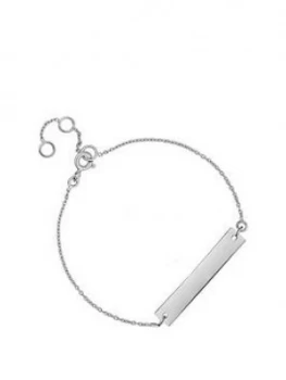 Image of Simply Silver Sterling Silver Personalised Engravable Bar Bracelet