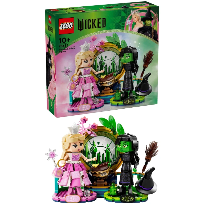 Image of LEGO LEGO Wicked Elphaba & Glinda Figures Building Toy Set 75682