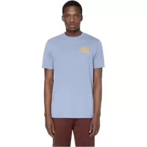 Image of Diesel Round Logo T-Shirt Mens - Blue