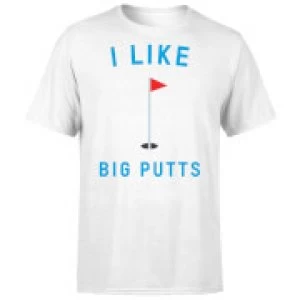 Image of I Like Big Putts T-Shirt - White - 4XL
