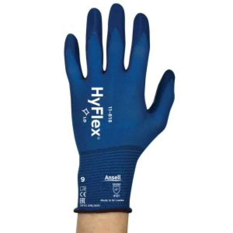Image of Ansell Hyflex 11 - 818 Glove Blue 2XL (Pair)
