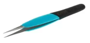 Image of Weller Erem 120 mm, Stainless Steel, Straight; Pointed, ESD Tweezers