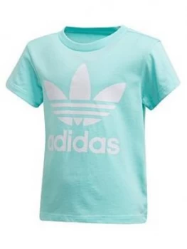 Image of Adidas Originals Childrens Trefoil Tee - Light Blue