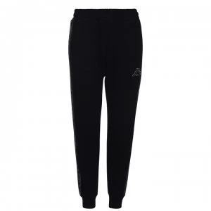 Image of Kappa Fleece Jogging Bottoms Ladies - Black