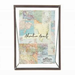 Image of Sass & Belle Graphite Standing Photo Frame