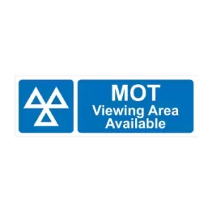 Image of MOT Viewing Area Available - RPVC (600 x 200mm)