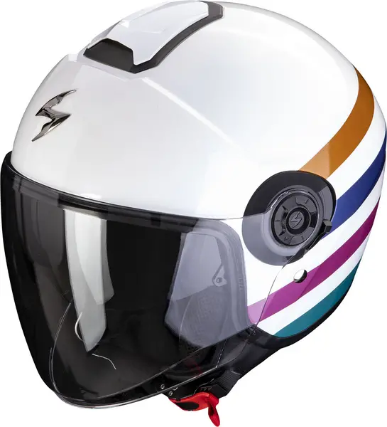 Image of Scorpion Exo-City II Bee White-Green-Gold Jet Helmet M