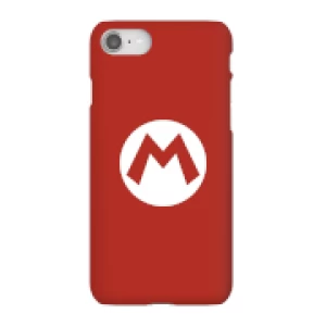 Image of Nintendo Super Mario Mario Logo Phone Case - iPhone 8 - Snap Case - Gloss