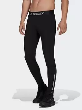Image of adidas Agravic Trail Running Tights, Black, Size 34, Women