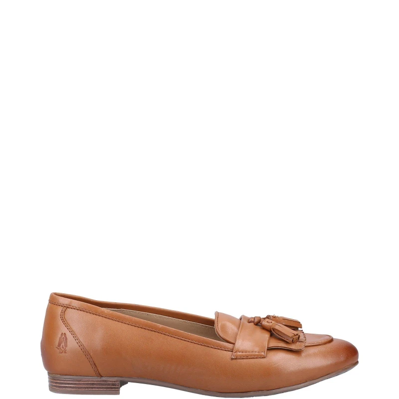Image of Hush Puppies Womens Marissa Tassel Comgy Leather Loafers UK Size 5 (EU 38) TAN HUS817-TAN-5