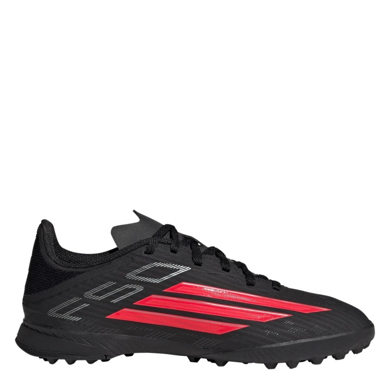 Image of adidas F50 League Junior Astro Turf Football Boots Black/Red/Black unisex 5 (38)