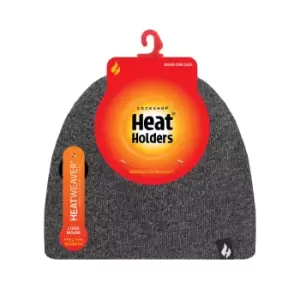 Image of Heat Holders Heat Holder Mens 1 Pk Flat Knit Hat - Charcoal