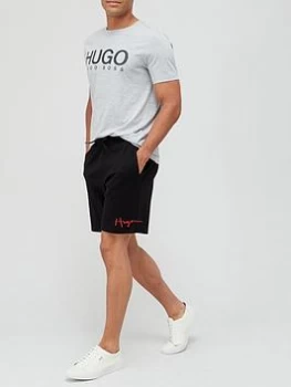 Image of Hugo Boss Dalfie Script Logo Jersey Shorts Black Size M Men