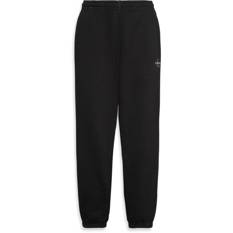 Image of Calvin Klein Jeans Womens CKJ Mono Closed Hem Fleece Joggers Black female 12 (M)