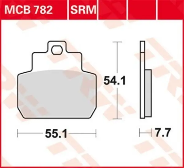Image of TRW Organic Allround MCB782 Brake pad set Brake Pad Set, disc brake (402)