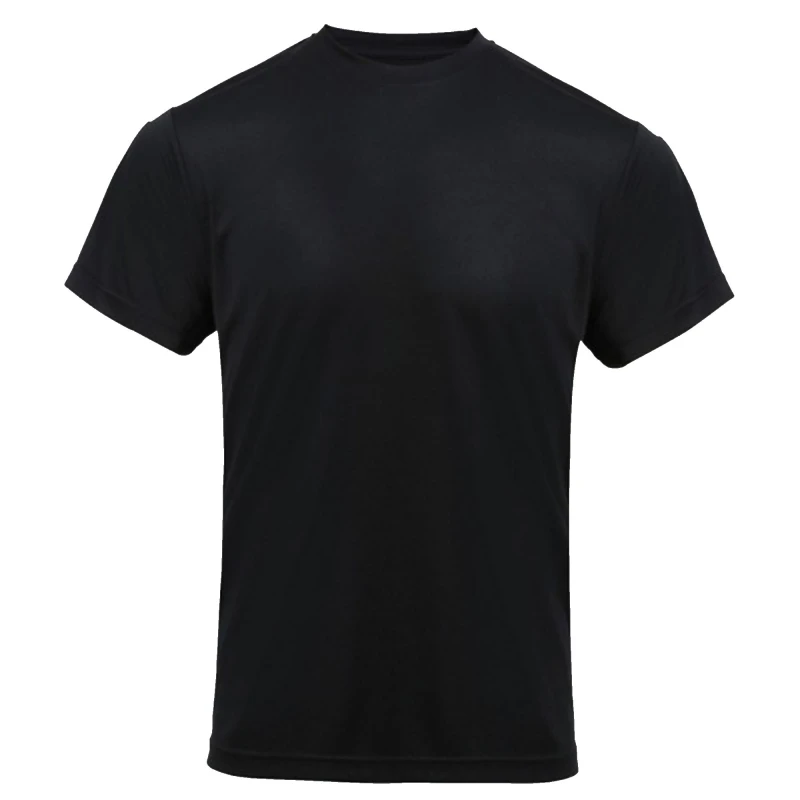 Image of Premier Premier Men Chefs Coolchecker Short Sleeve T-Shirt in Black Size: Medium Black M Male 5057520151007