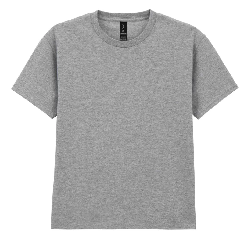 Image of Gildan Cotton Lightweight T-Shirt in Grey Size: 5-6 Years Grey Unisex 5-6 Years