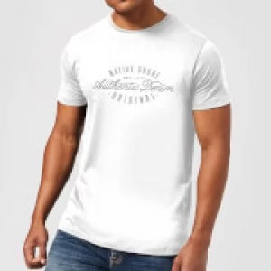 Image of Native Shore Authentic Denim Mens T-Shirt - White - 3XL