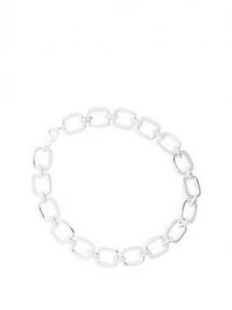 Image of Simply Silver Sterling Silver 925 Cubic Zirconia Link Bracelet