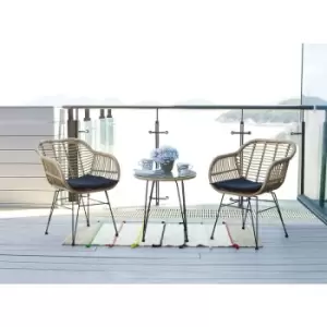Image of Belize Outdoor 2 Seat Bistro Set Grey