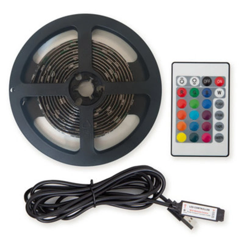 Image of Avf LED Lighting Strip With Remote (2M) - RGB Colour