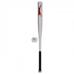 Image of Slazenger Aluminium Baseball Bat Set - Silver