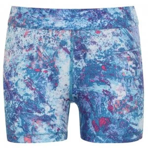 Image of USA Pro 3 In Training Shorts Junior Girls - Paint Splat