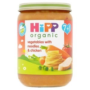 Image of hiPP Organic Veg With Noodles and Chicken 190g
