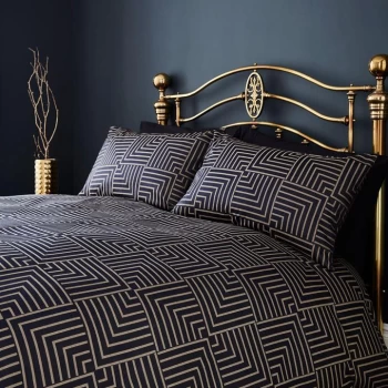 Image of Biba Giselle Duvet Cover - Navy