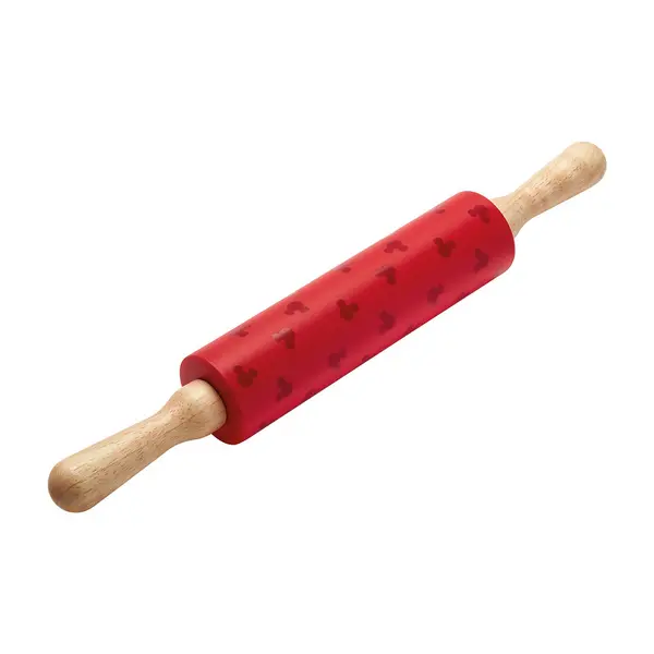 Image of Prestige x Disney Bake with Mickey Silicone Rolling Pin Red