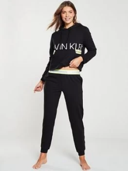 Image of Calvin Klein Long Sleeve Lounge Hoodie - Black