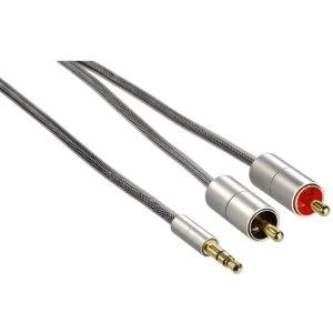 Image of Hama Aluline 3.5mm Jack 2x Rca Plug 2m