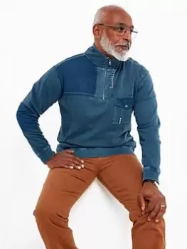 Image of Joe Browns Carefree And Customised Funnel - Blue Size M, Men