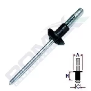 Image of ROMIX Rivet C10135 VOLVO,V70 II (285),XC90 I (275),S60 I (384),S80 I (184),850 Limousine (854),940 (944),960 (964)