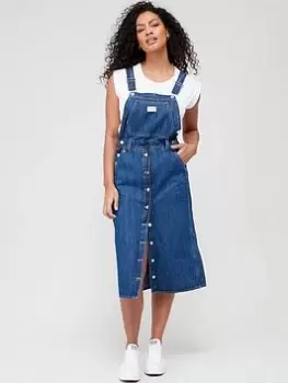 Image of Levis Lexie Denim Skirtall Pinafore - Blue