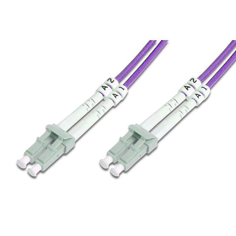 Image of FDL 0.5M OM4 50/125 LC-LC DLX 2.8mm FIBRE OPTIC CABLE - PURPLE